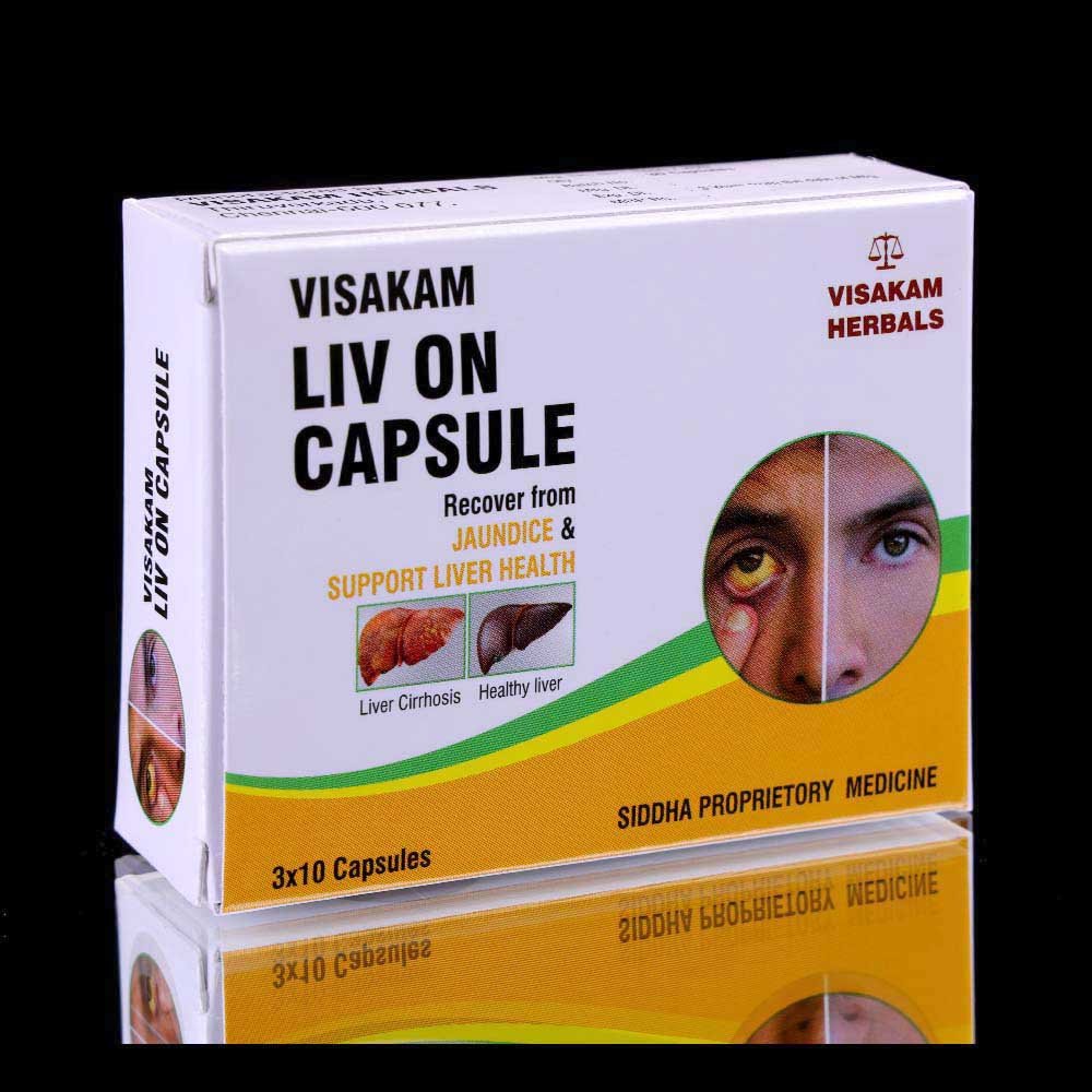 226-CAP110-Liv On Capsules For Liver & Jaundice-லிவ் ஆன் குழல் மாத்திரை-box-font Liv On Capsules For Liver & Jaundice-லிவ் ஆன் குழல் மாத்திரை - Image 1